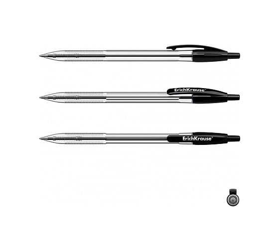 Автоматическая шариковая ручка ErichKrause R-301 Classic Matic 1.0, черный 46757
