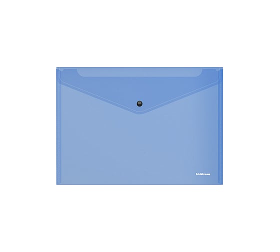 Пластиковая папка-конверт ErichKrause Glossy Vivid на кнопке, A4, ассорти 47116