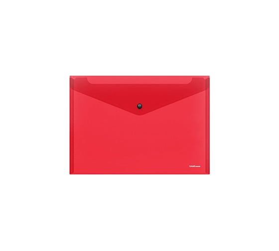 Пластиковая папка-конверт ErichKrause Glossy Classic на кнопке, B5, ассорти 50291