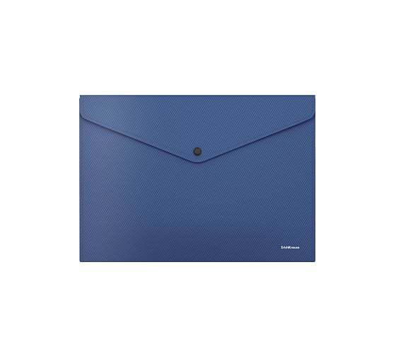 Пластиковая папка-конверт ErichKrause Diagonal Classic на кнопке, A4, ассорти 50297