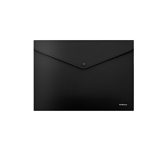 Пластиковая папка-конверт ErichKrause Diagonal Classic на кнопке, A4, ассорти 50297