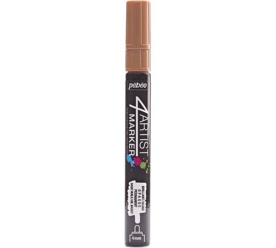 Маркер художественный PEBEO 4Artist Marker на масляной основе 4 мм перо круглое 6 шт. 580156 под медь 470797