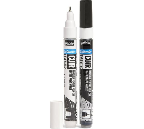 Набор маркеров по коже PEBEO Setacolor 2 цв. 295685 BLACK&WHITE 693439