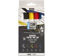 Набор маркеров по коже PEBEO Setacolor 5 цв. 295687 PRIMARY 746748