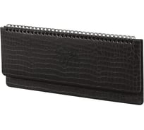 Планинг датированный 2026 BRAUBERG 305x140мм, Comodo, под кожу, черный, 117223