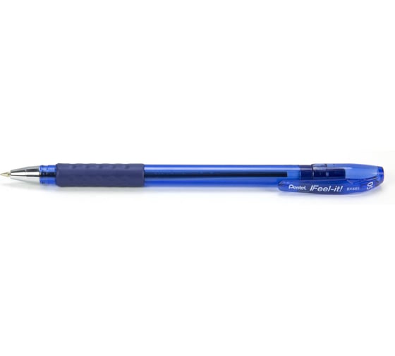 Ручка шариковая школьника Pentel Feel-it! d 0.5 мм, набор 3 шт.PBX485-3C, синие чернила 776707