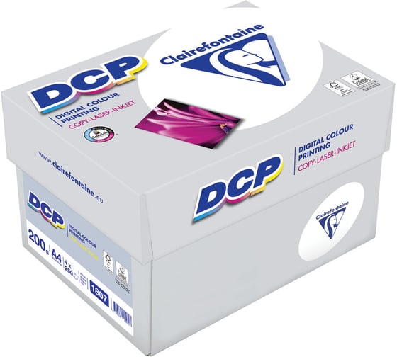 Бумага для лазерной и струйной печати ОФИСМАГ А4, 200 г/м2, 250 л., марка А++, CLAIREFONTAINE, Франция, 170проц. CIE, 1807C 117729