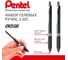 Гелевая автоматическая ручка Pentel Oh!Gel d 0.7 мм, набор 2 шт.PK497-2A .черные чернила 776851 2