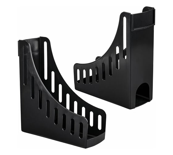 Вертикальный лоток для бумаг BRAUBERG Advanced, 250x100x285 мм, черный 237943