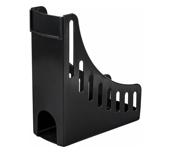 Вертикальный лоток для бумаг BRAUBERG Advanced, 250x100x285 мм, черный 237943