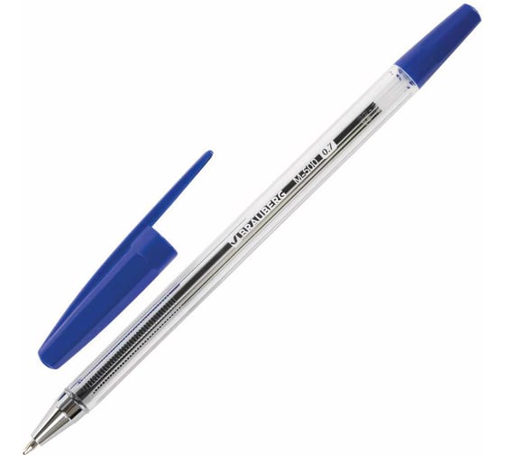 Шариковые ручки BRAUBERG M-500, НАБОР 4 шт, синие, узел 0.7мм, линия письма 0.35 мм 143453