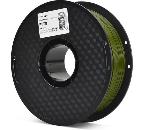 Филамент Crown CM-FILPETG022KH PETG 1.75 1кг хаки CM000003749 1