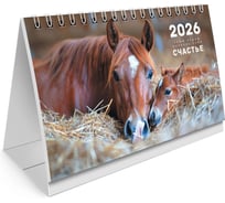 Календарь-домик настольный BRAUBERG на гребне, 2026г, , 160x110мм, 6 листов, Символ года 117295