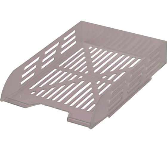 Лоток горизонтальный для бумаг BRAUBERG ECO, 330x245x65 мм, сетчатый, дымчатый, 239012 1