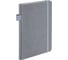 Блокнот BRAUBERG А5 135x212мм Edge, под кожу, резинка, держатель, 80л, клетка, серый 117146 1