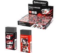 Ластик BRAUBERG ANIME, КОМПЛЕКТ 30 шт., 50x24x10 мм, прямоугольный, картоннный держатель, ЭКО-ПВХ, ассорти 272731