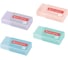 Ластик BRAUBERG PASTEL MATTE, КОМПЛЕКТ 30 шт., 50x24x10мм, прямоугольный, картон.держатель, эко ПВХ, ассорти 272729 3