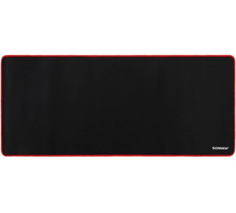 Коврик для мыши и клавиатуры большой SONNEN BLACK TITAN XXL 900x400x3мм, черный, 513959