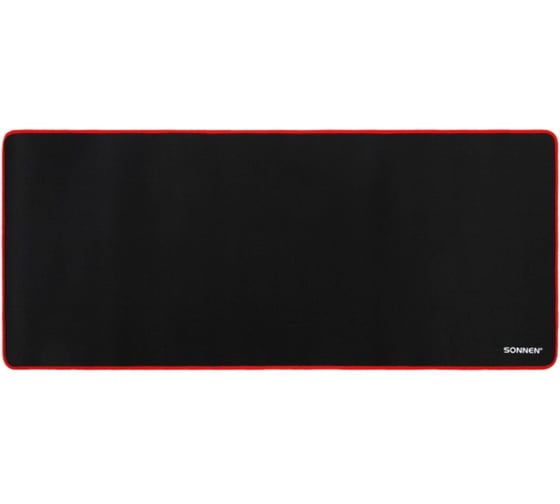 Коврик для мыши и клавиатуры большой SONNEN BLACK TITAN XXL 900x400x3мм, черный, 513959 1