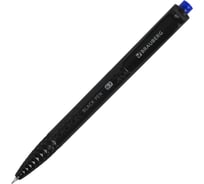 Ручка шариковая масляная автоматическая BRAUBERG BLACK PEN RT, синяя, 12 шт., 0,7мм, линия 0,35мм, 144326