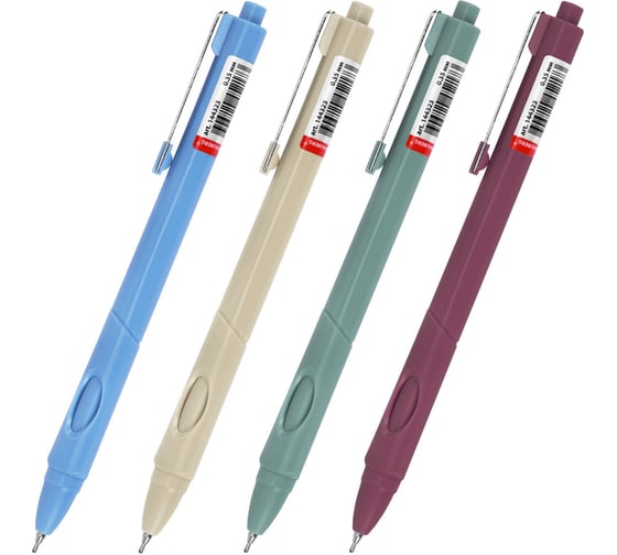 Ручка шариковая автоматическая с грипом BRAUBERG COMFORT GRIP, синяя, 12 шт., 0,7мм, линия 0,35 мм, 144323 1