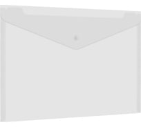 Папка-конверт с кнопкой BRAUBERG А4 UNIVERSAL, КОМПЛЕКТ 12 ШТ., до 100 листов, прозрачная, 0.15 мм, 273070