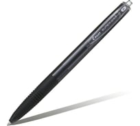 Ручка шариковая автоматическая с грипом ОФИСМАГ PILOT Super Grip G, черная, 12 шт., линия 0,21мм, BPGG-8R-F B 144714