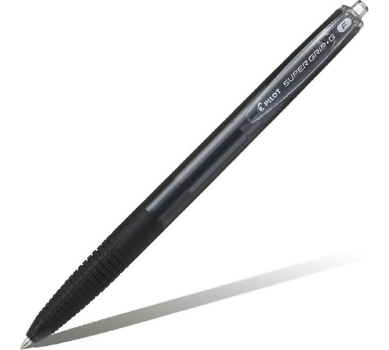 Ручка шариковая автоматическая с грипом ОФИСМАГ PILOT Super Grip G, черная, 12 шт., линия 0,21мм, BPGG-8R-F B 144714 1