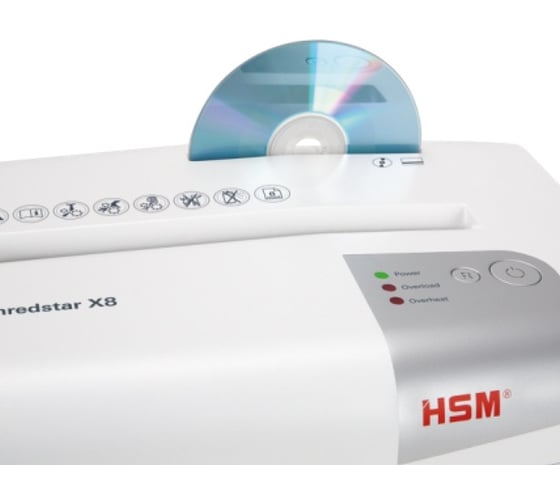 Уничтожитель документов HSM Shredstar X8-4.5x30 WHITE 1044121