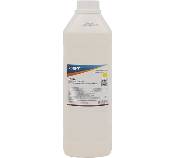 Тонер CET PK201 OSP0201Y-500 желтый бутылка 500гр. Kyocera Ecosys P6030cdn/M6026cdn для принтера 2131620 1