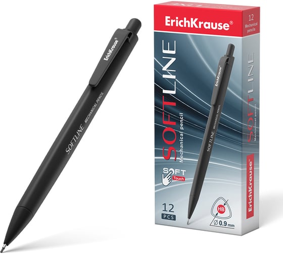 Механический карандаш ErichKrause SoftLine 0.9 мм, НВ 48181