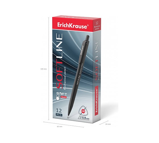 Механический карандаш ErichKrause SoftLine 0.9 мм, НВ 48181