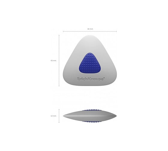 Ластик ErichKrause SmartWay Triangle с пластиковым держателем 45551