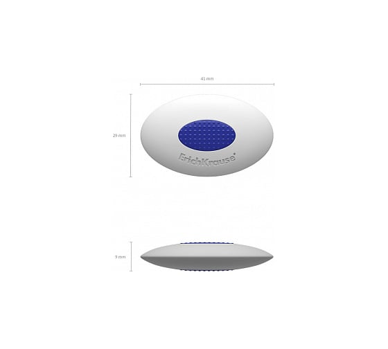 Ластик ErichKrause SmartWay Mini Oval с пластиковым держателем 45533