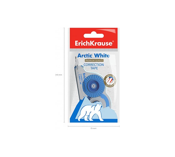 Корректирующая лента ErichKrause Arctic white, 4.2 мм х 5 м 21885