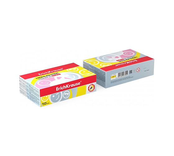 Текстмаркер ErichKrause Visioline Mini, желтый 42753