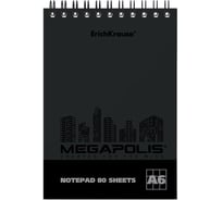 Блокнот ErichKrause на спирали Megapolis® А6, 80 л, клетка, твин-лак 49811