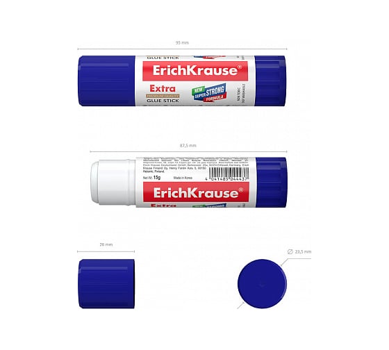 Клей-карандаш ErichKrause Extra, 15 г 4443
