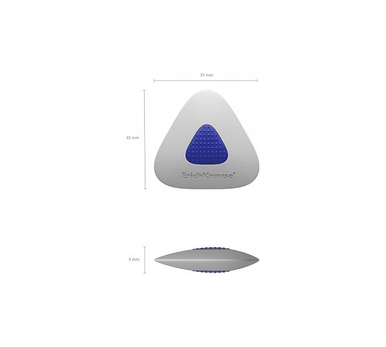 Ластик ErichKrause SmartWay Mini Triangle с пластиковым держателем 45552