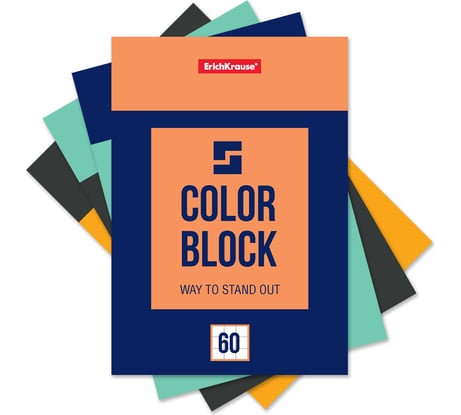 Блокнот ErichKrause Color Block на клею, А6, 60 листов 49686