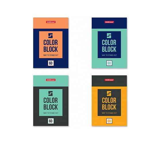 Блокнот ErichKrause Color Block на клею, А6, 60 листов 49686