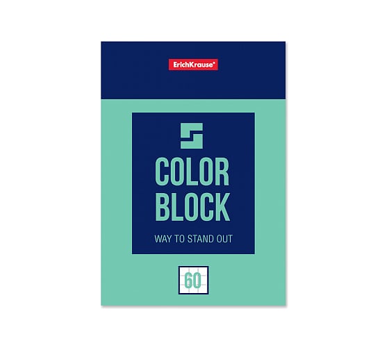 Блокнот ErichKrause Color Block на клею, А6, 60 листов 49686