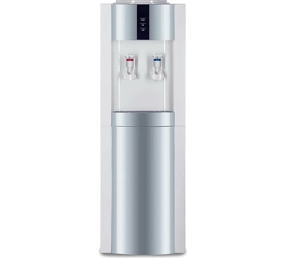 Напольный кулер ECOTRONIC Экочип V21-LF white+silver с холодильником ETK11421/