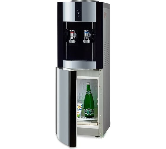 Напольный кулер ECOTRONIC Экочип V21-LF black+silver с холодильником ETK11419/