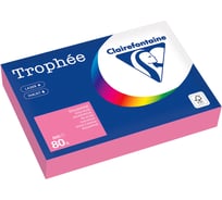 Бумага цветная ОФИСМАГ CLAIREFONTAINE, А4, 80 г/м2, 500 л., пастель, розовый, FR, 1997PC 116715