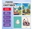 Скетчбук FUNSTER, белая бумага 100г/м2 140х201мм 60л, 4 шт., гребень, подложка, Ассорти, 116903 2
