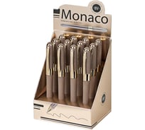 Ручка шариковая ОФИСМАГ BRUNO VISCONTI MONACO SPACE, СИНЯЯ, КОМПЛЕКТ 12 шт., серый корпус с глиттером, 0,4мм, 20-0125/51 144560