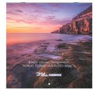 Календарь настенный перекидной BRAUBERG 2026г, 12 листов, 28,5х28,5см, Твоя вселенная 116924