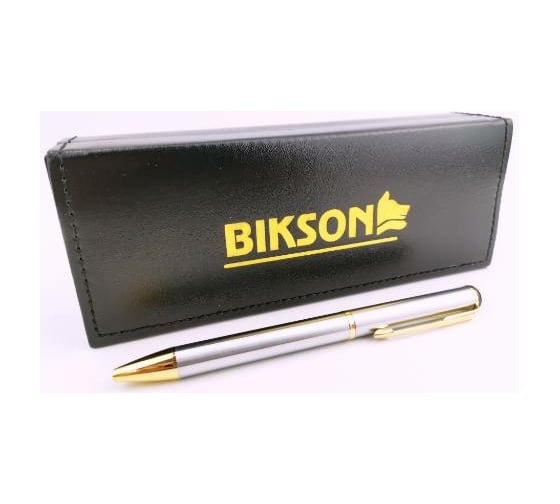 Подарочная ручка BIKSON Classy синяя поворотный металлический корпус в футляре BN0337 РучА241