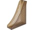 Лоток вертикальный для бумаг BRAUBERG ECO, 240х80х290 мм, сетчатый, дымчатый, 239015 1